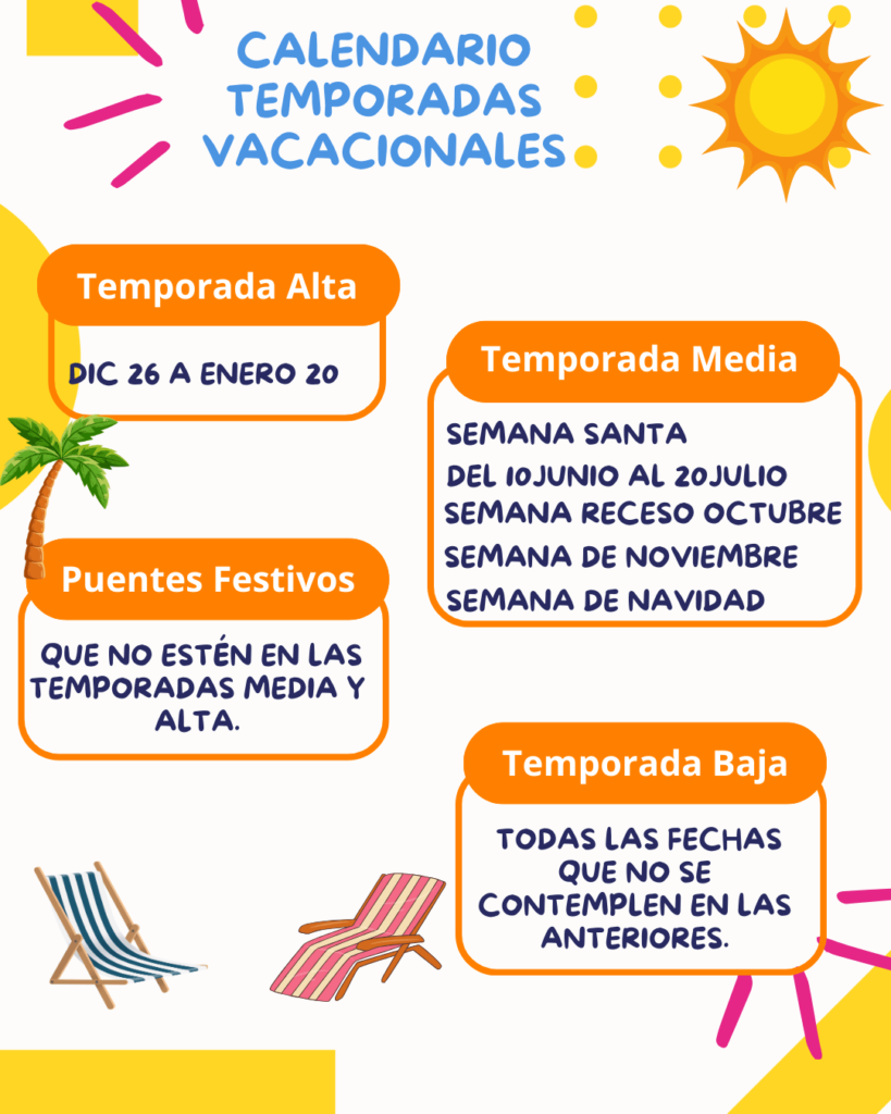fechas de temporadas turísticas Cartagena