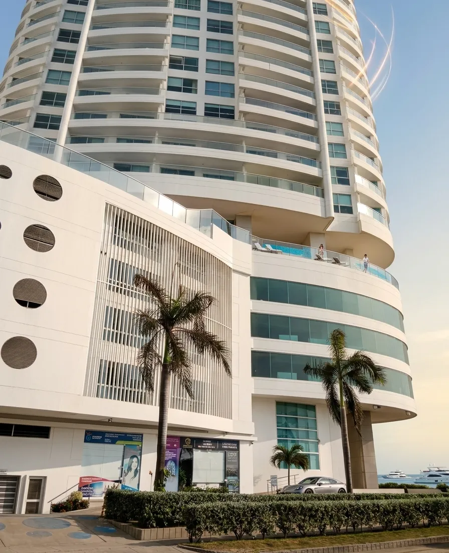 Fachada edificio Palmetto Eliptic Cartagena