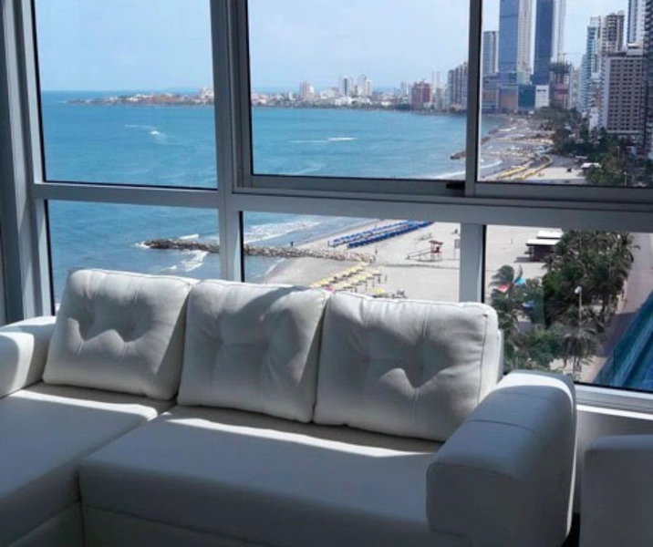 Vista al mar desde el Balcón Apartamento Tres Alcobas Palmetto Beach