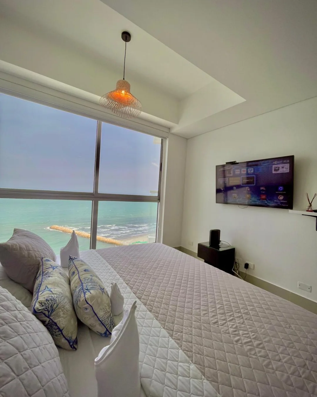 Alcoba Principal Vista al mar Apartamento 2205 Edificio Palmetto Eliptic