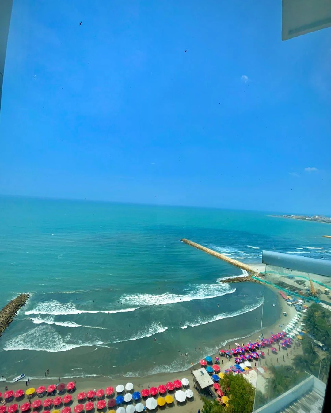 Vista al mar desde el Balcon del Apartamento