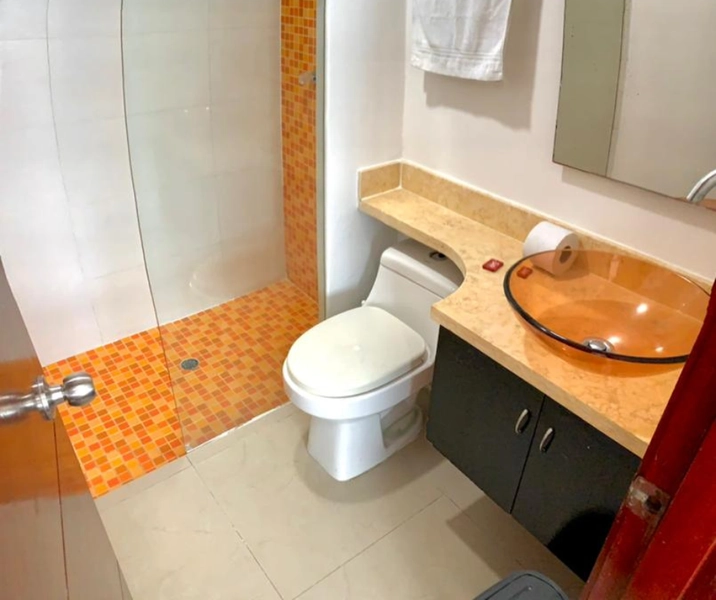 Baño del apartamento 1102 Edificio Palmetto Uno Cartagena