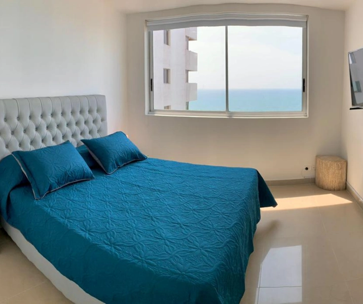 Alcoba Principal del apartamento 1104 Edificio Palmetto Cartagena