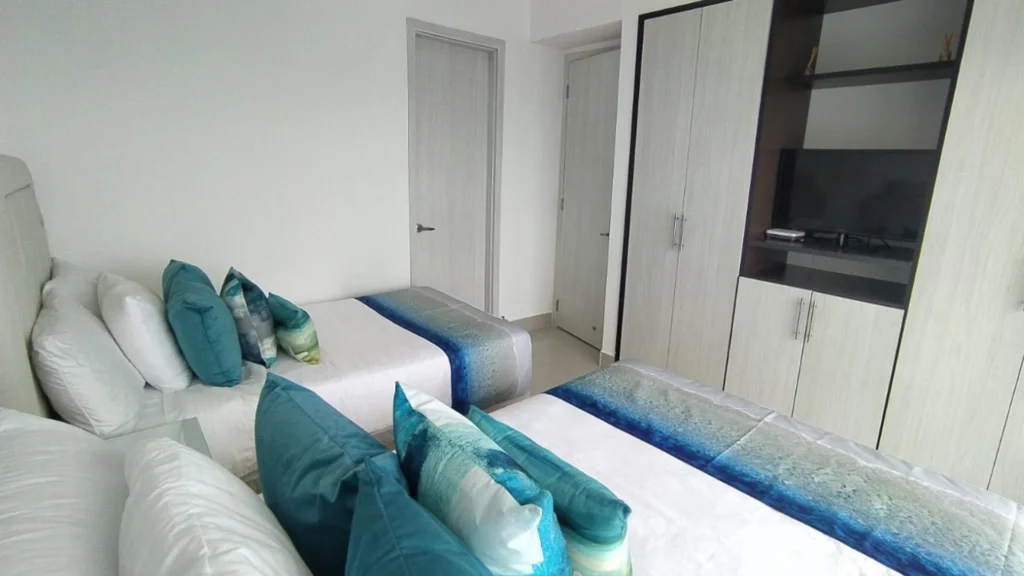 Alcoba Auxiliar Apartamento Vacacional 1703 Edificio Palmetto Eliptic Cartagena