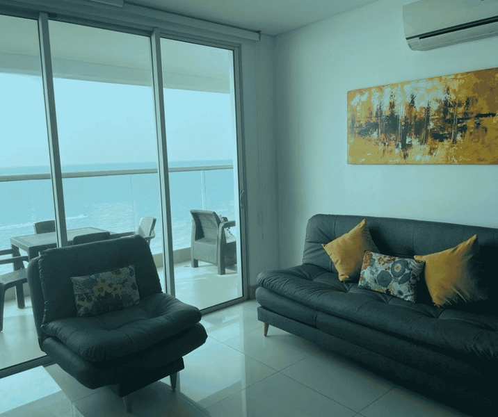 Alcoba principal del Apartamento Vacacional 1003 Edificio Pametto Beach