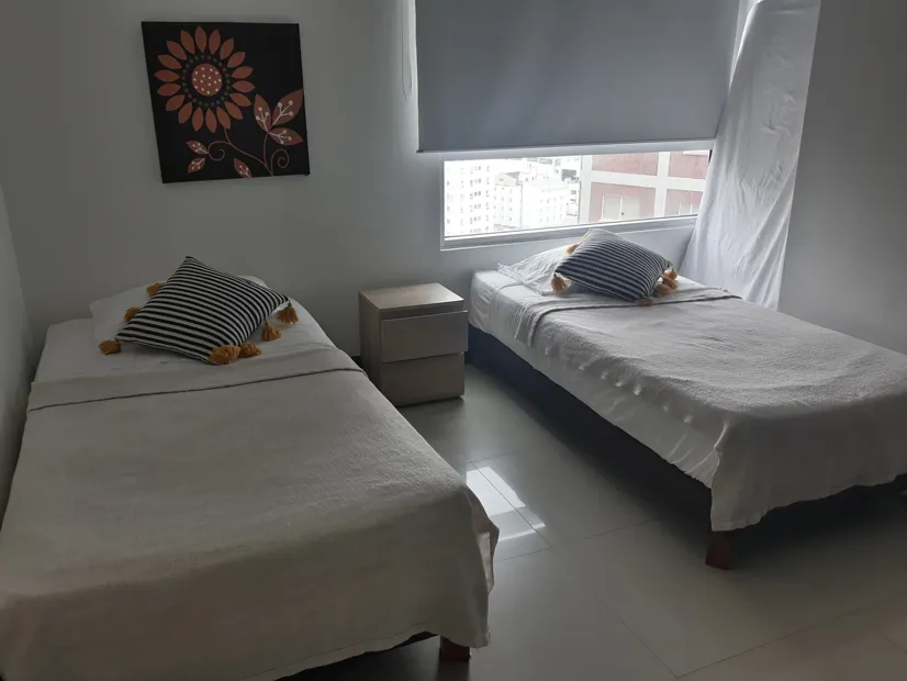 Alcoba Auxililar apartamento Vacacional 1701 Edificio Palmetto Eliptic para reservar directo Palmetto Eliptic