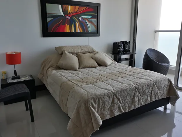 Alcoba principal . Apartamento 2802 Palmetto Eliptic para 6 personas amoblado