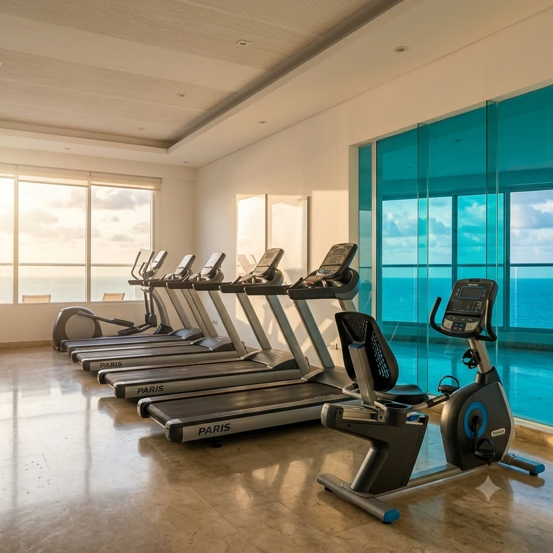 Gimnasio Vista general de las maquina