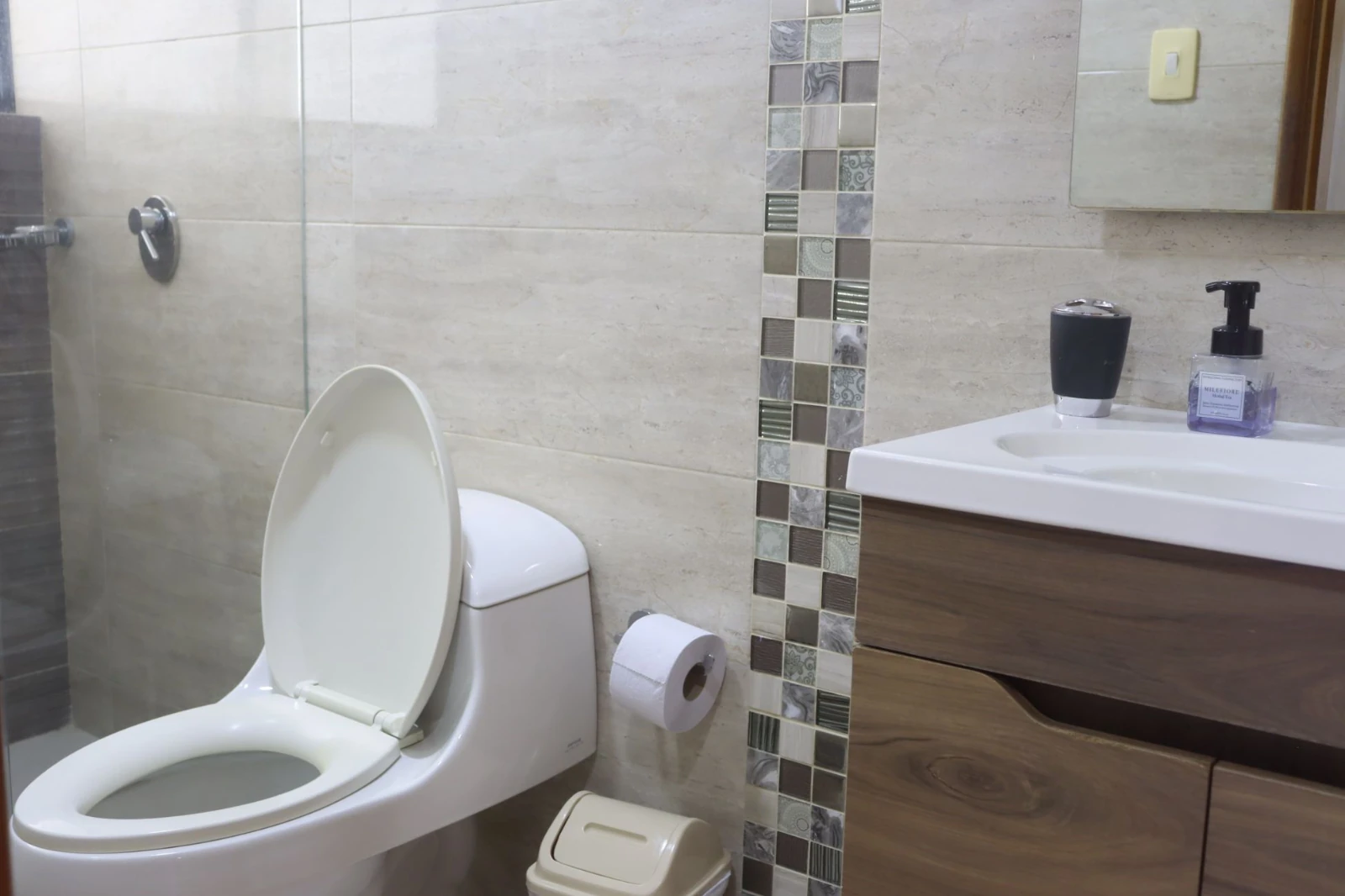 Baño, de la alcoba principal del apartamento 802 AM del edificio Cartagena escape plaza en bocagrande