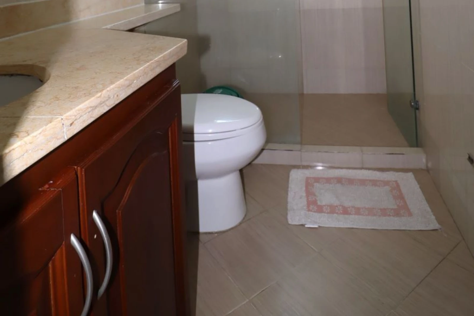 Baño en la alcoba principal en el Apartamento Alojamiento Familiar en Torres del Lago 1502B