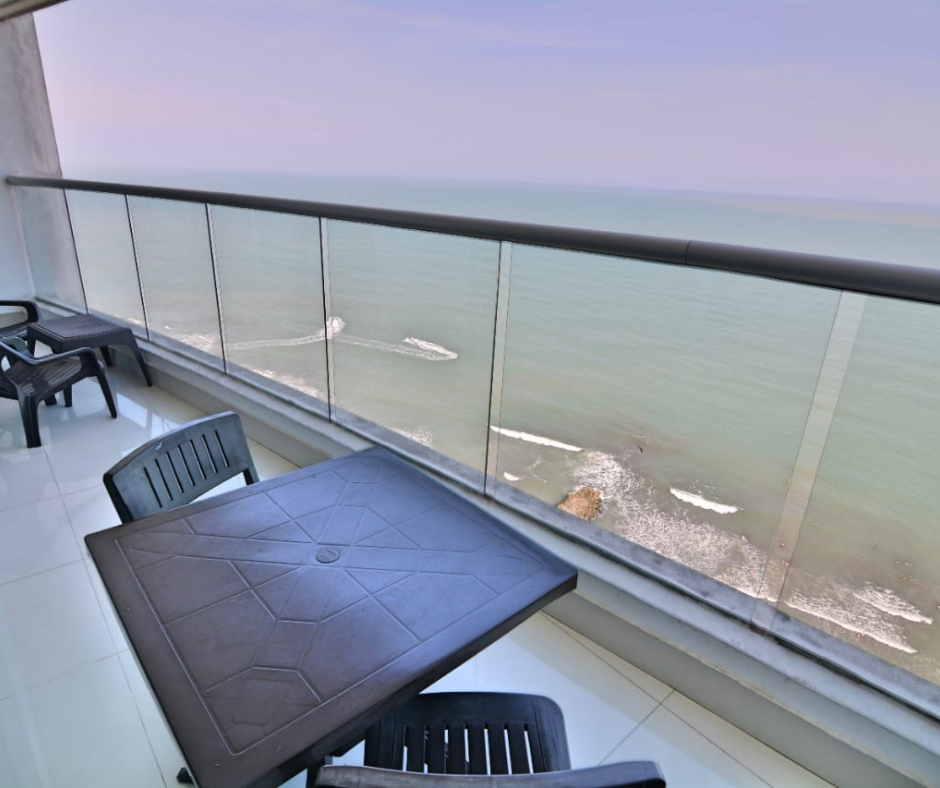 Espectacular Balcón con vista frente al mar Apartamento 2502 Una Alcoba
