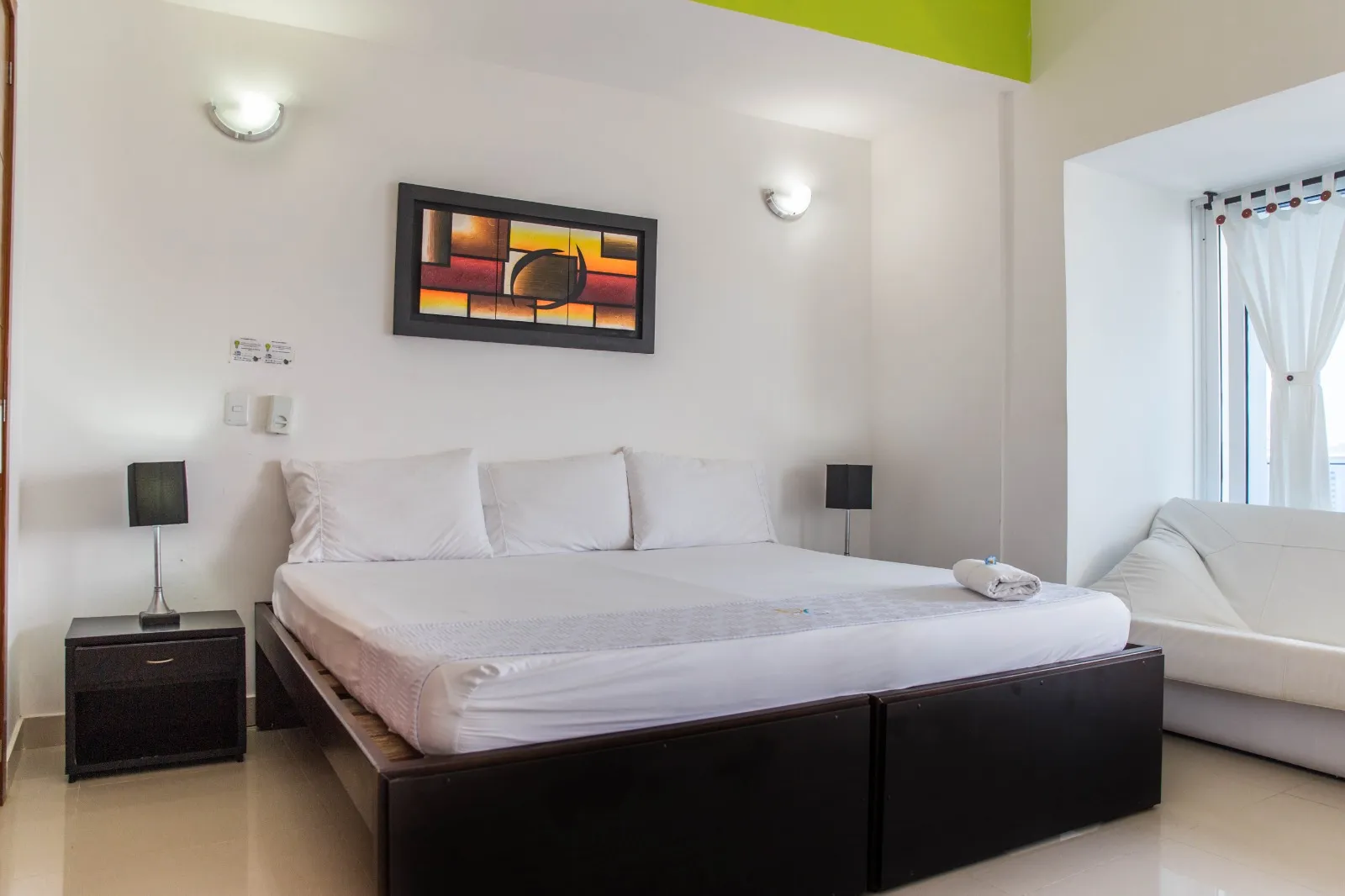 Habitación principal del Apartamento 1801 tu mejor estancia Poseidón del Caribe en el barrio El Laguito