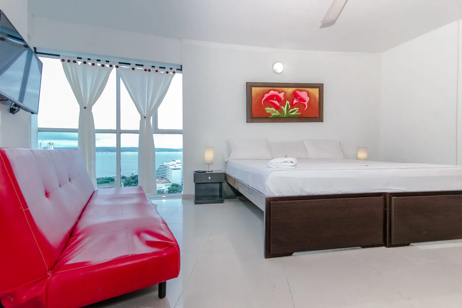 Habitacion Principal Reserva Poseidón del Caribe Apartamento 2003 Dos Alcobas El Laguito Cartagena