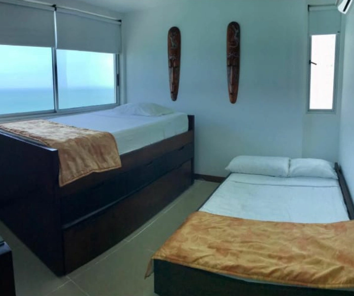 Habitacion Auxiliar Dos del penthouse del piso 37 en el Edificio Palmetto Cartagena