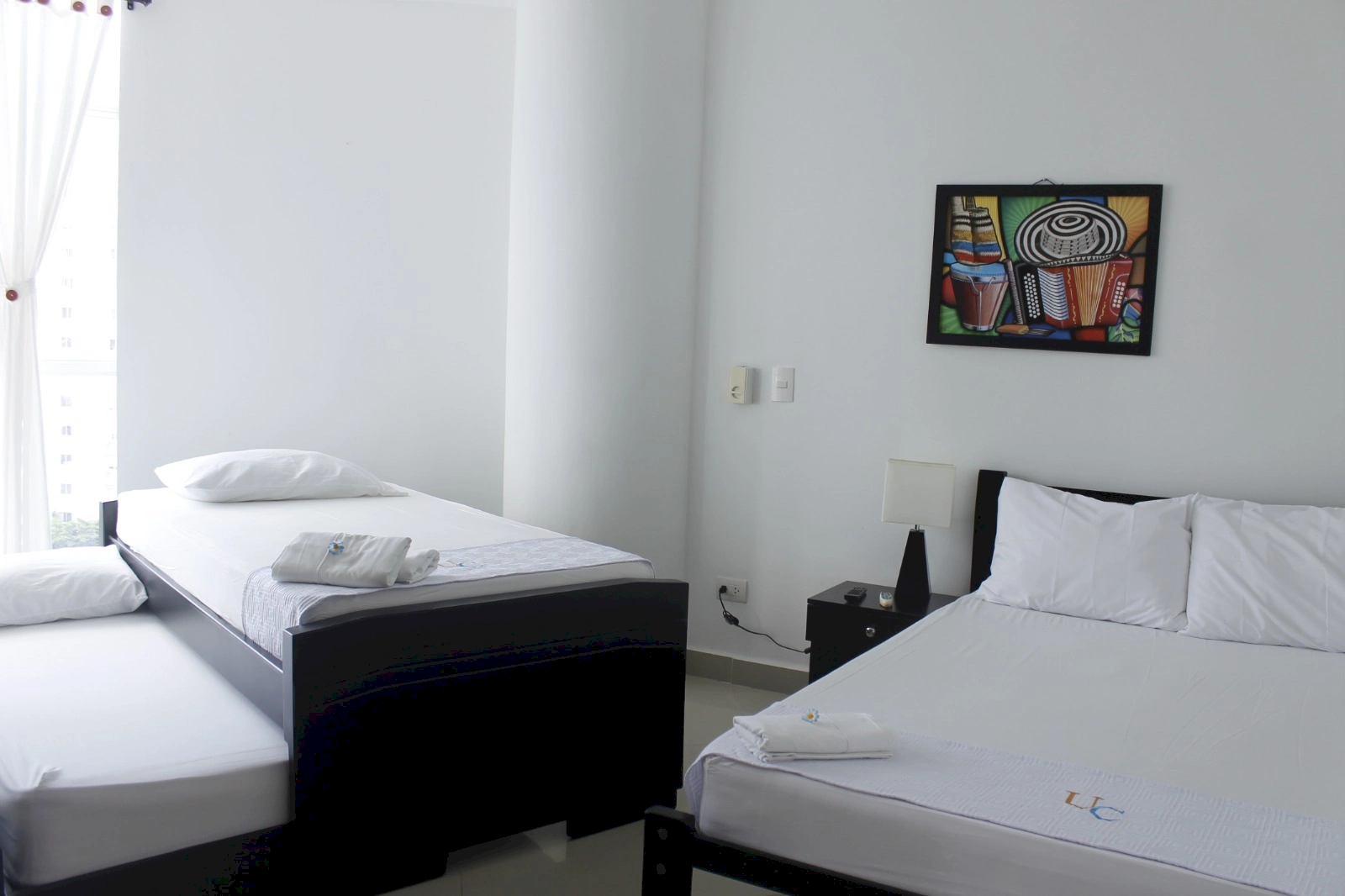 Vista parcial de la habitación auxiliar del apartamento. Disfruta Vacaciones Poseidón del Caribe Apartamento 706 Tres Alcobas El Laguito Cartagena