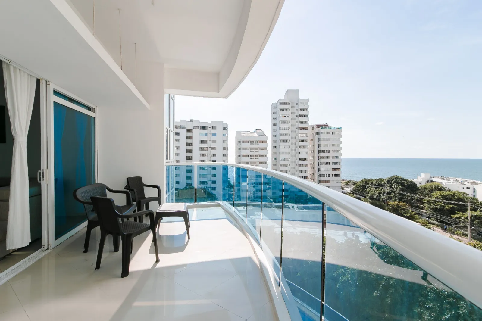 Suites Poseidón del Caribe, Balcón con vista al mar suites poseidon del caribe