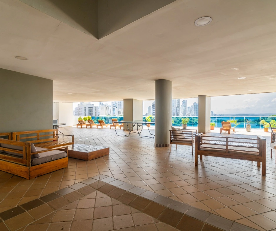 Área Social con juegos del Edificio Poseidón del Caribe, Sector El Laguito